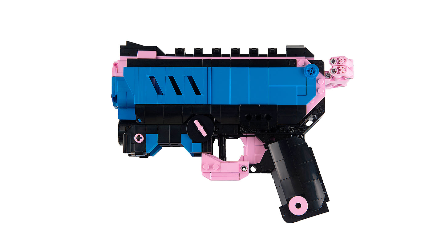 block gun blaster neon tide blue pink black