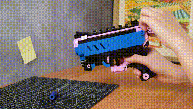 bloxday building block baster shootable toy gun load shoot play foam soft bullet