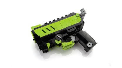 bloxday building block gun blaster green phantom shootable toy gun green black grey
