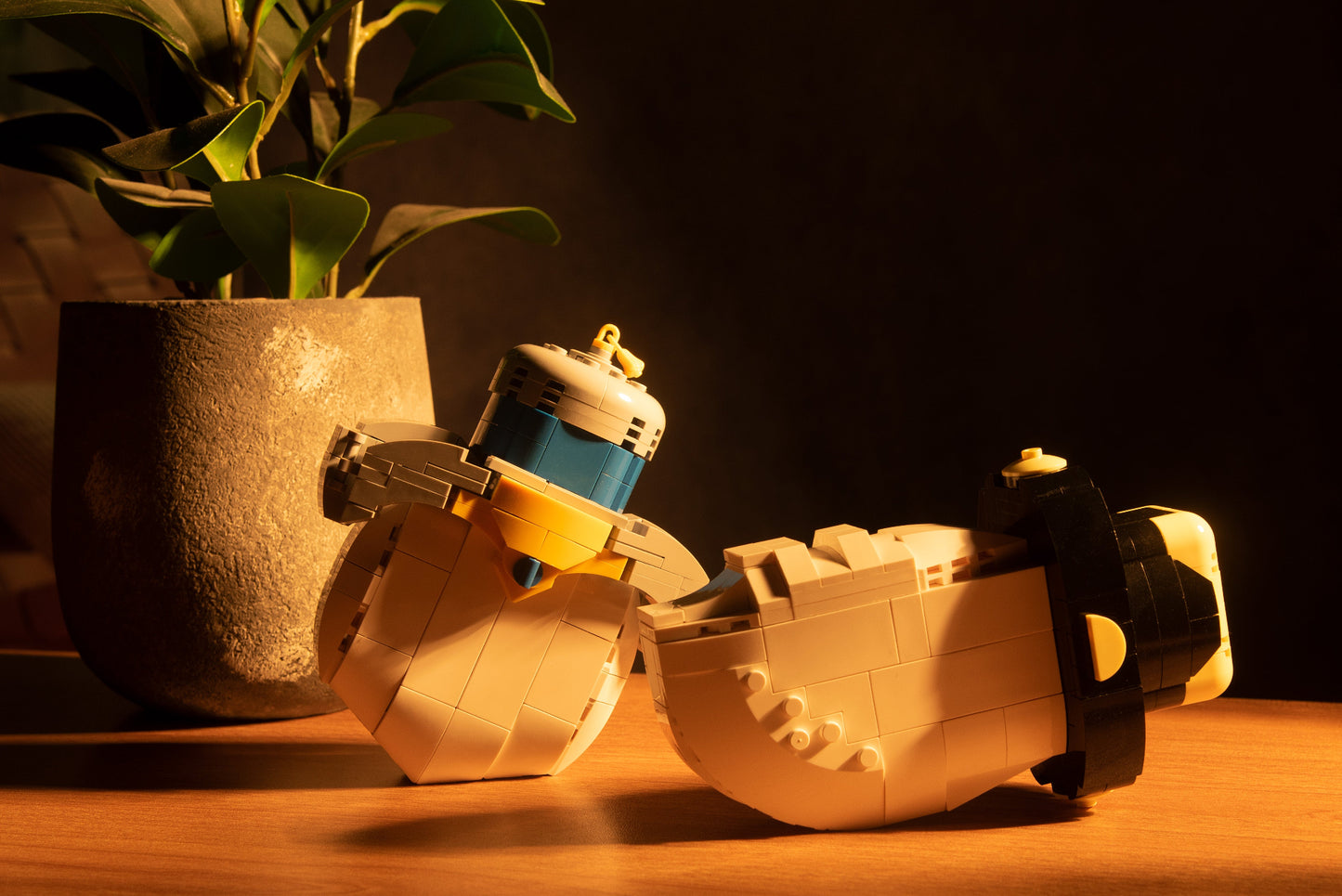 bloxday knight's mini sword and blade of eclipse at home on table in sunset