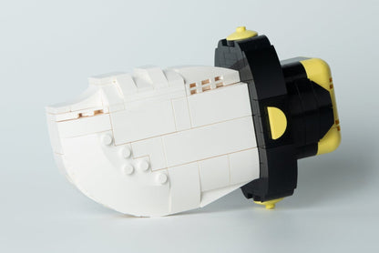 Bloxday "Blade of Eclipse" Building Block Set | Streamlined Aesthetic Desk Ornament | Retro Studio Brick Exhibit for Gamers