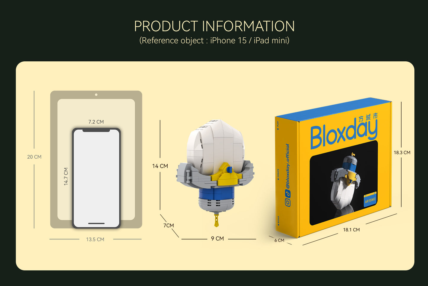 Bloxday Knight's Mini Sword dimensions reference