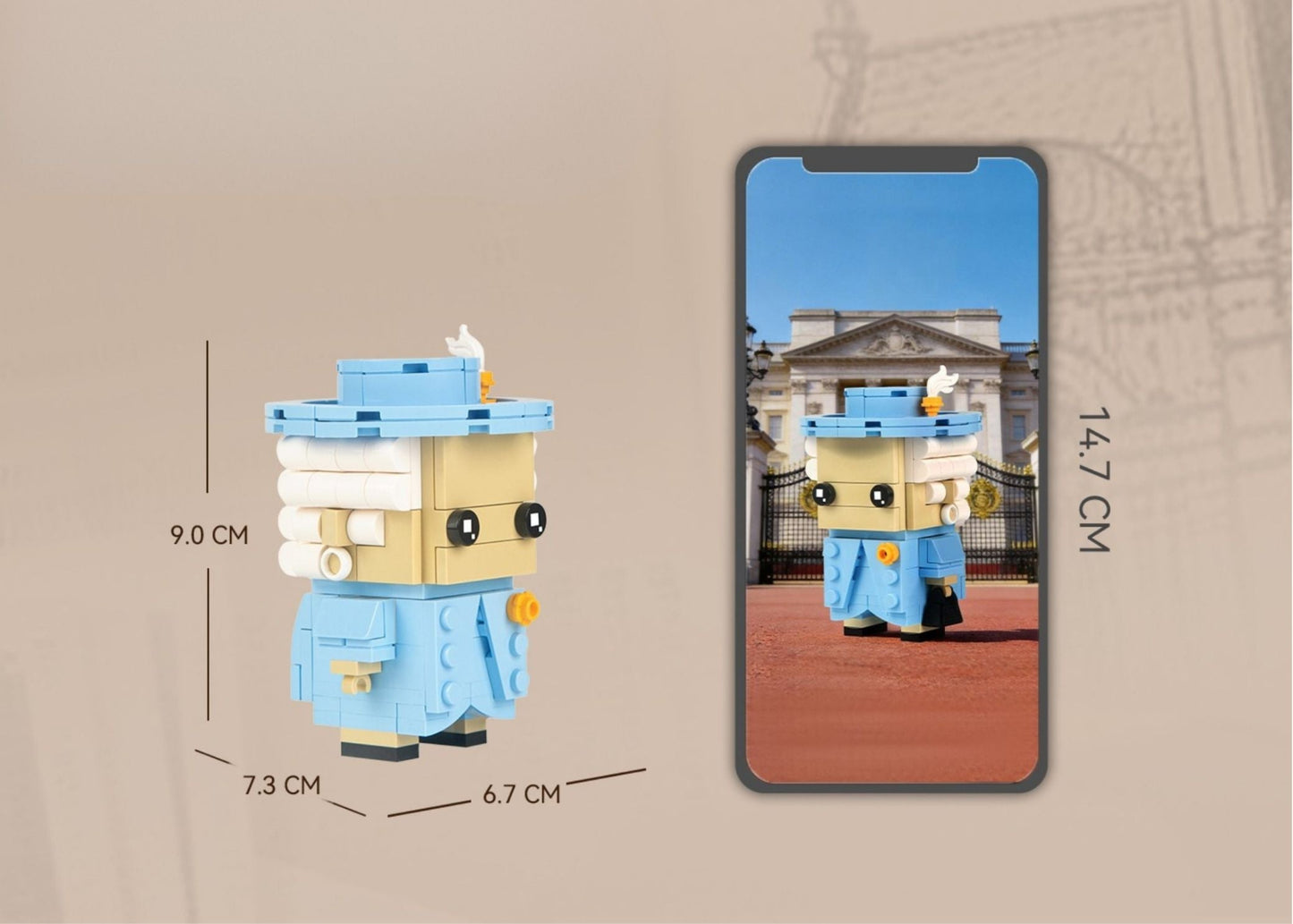 Queen of Blocks: Iconic Desk Decor & Collectible Brick Set | Bloxday
