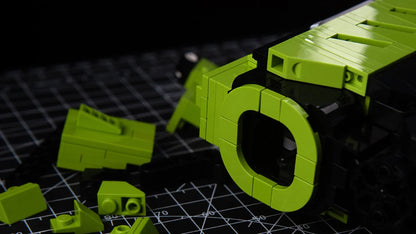 bloxday building block gun blaster set shootable toy gun green phantom