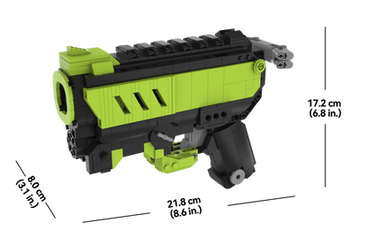 bloxday building block gun blaster set dimensions green phantom