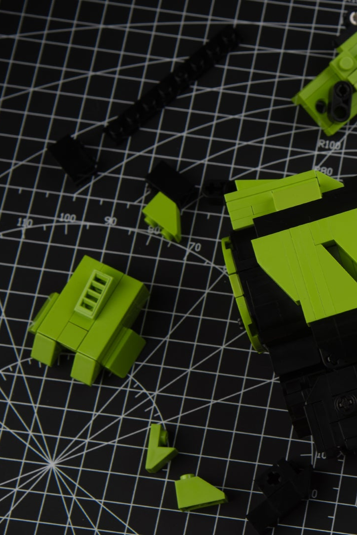 bloxday building block gun blaster set shootable toy gun green phantom